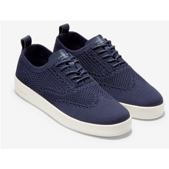 Cole Haan Grand Pro Women's 6 'Contender' Oxford Sneaker Comfort Shoe Navy Blue - Picture 1 of 7